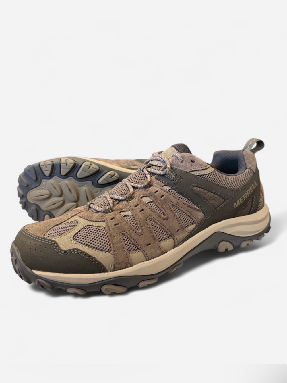 Merrell Men's Brown and Tan Outdoor Walking Shoes